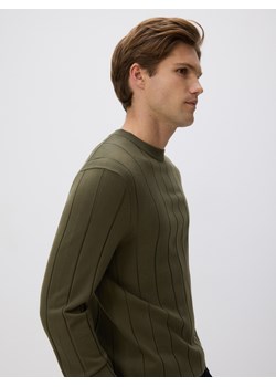 Reserved - Sweter z wiskozą - oliwkowy ze sklepu Reserved w kategorii Swetry męskie - zdjęcie 187618372