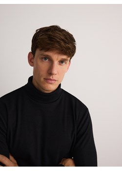 Reserved - Longsleeve z golfem - czarny ze sklepu Reserved w kategorii Płaszcze męskie - zdjęcie 187618472