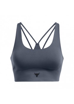 Damski biustonosz treningowy Under Armour Project Rock Let's Go Grind Sportlette - szary ze sklepu Sportstylestory.com w kategorii Biustonosze - zdjęcie 187619640