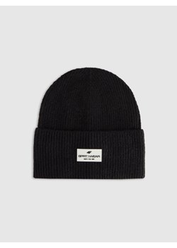 Damska czapka beanie 4F 4FRAW25ACAPF0725 - czarna ze sklepu Sportstylestory.com w kategorii Czapki zimowe damskie - zdjęcie 187619702