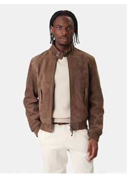 Tommy Hilfiger Kurtka skórzana Harrington MW0MW42976 Brązowy Regular Fit ze sklepu MODIVO w kategorii Kurtki męskie - zdjęcie 187620581