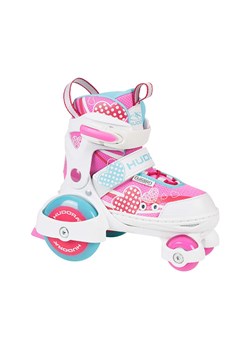 Hudora Wrotki w kolorze biało-różowym ze sklepu Limango Polska w kategorii Zabawki - zdjęcie 187620892