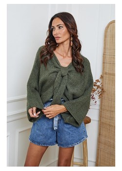 So Cachemire Sweter &quot;Chiwel&quot; w kolorze khaki ze sklepu Limango Polska w kategorii Swetry damskie - zdjęcie 187621044