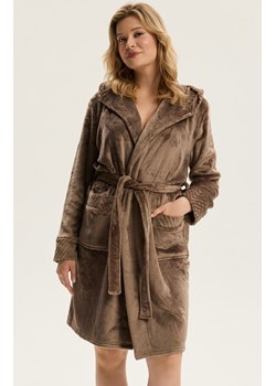 Esotiq szlafrok damski brązowy Cessena 43938-84X, Kolor brązowy, Rozmiar L/XL, Esotiq ze sklepu Intymna w kategorii Szlafroki damskie - zdjęcie 187621262