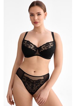 Biustonosz półusztywniany semi-soft czarny Fiora B150, Kolor czarny, Rozmiar 65F, Ewa Bien ze sklepu Intymna w kategorii Biustonosze - zdjęcie 187621372