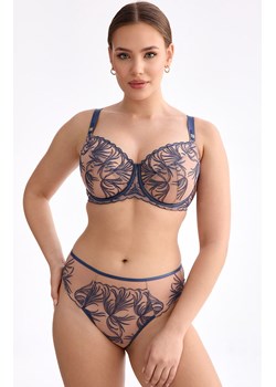 Figi damskie tangi Palmer C511, Kolor niebiesko-beżowy, Rozmiar L, Ewa Bien ze sklepu Intymna w kategorii Majtki damskie - zdjęcie 187621433