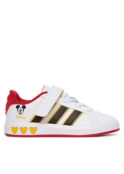 Sneakersy adidas Grand Court Mickey El K JQ8067 Biały ze sklepu eobuwie.pl w kategorii Buty sportowe dziecięce - zdjęcie 187622450