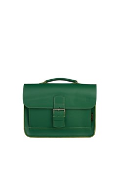 zielona torba skórzana listonoszka na ramie i do ręki OLY ze sklepu Słoń Torbalski w kategorii Listonoszki - zdjęcie 187623161