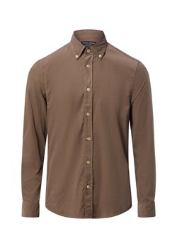 Marc O'Polo Męska koszula sztruksowa Mężczyźni Comfort Fit Bawełna błotnisty jednolity ze sklepu vangraaf w kategorii Koszule męskie - zdjęcie 187623203