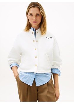 Tommy Hilfiger Damska kurtka dresowa Kobiety biały jednolity ze sklepu vangraaf w kategorii Bluzy damskie - zdjęcie 187623224