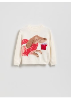 Reserved - Sweter z grającą aplikacją - wielobarwny ze sklepu Reserved w kategorii Swetry dziewczęce - zdjęcie 187623272