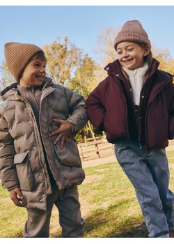 Reserved - Gładka kurtka z puchem - bordowy ze sklepu Reserved w kategorii Kurtki dziewczęce - zdjęcie 187623361