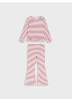 Sinsay - Bawełniany komplet dzianinowy w paski - wielobarwny ze sklepu Sinsay w kategorii Komplety dziewczęce - zdjęcie 187623562
