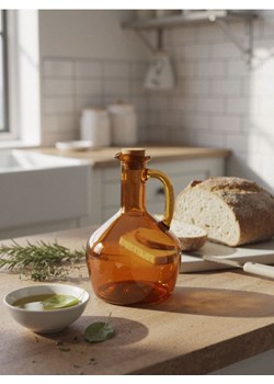 Sinsay - Szklana butelka na olej - brązowy ze sklepu Sinsay w kategorii Perfumy damskie - zdjęcie 187623592