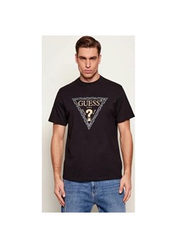 GUESS T-shirt GOLDEN TRIANGLE | Regular Fit ze sklepu Gomez Fashion Store w kategorii T-shirty męskie - zdjęcie 187624123