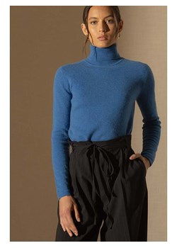 Perfect Cashmere Kaszmirowy golf &quot;Ashley&quot; w kolorze niebieskim ze sklepu Limango Polska w kategorii Swetry damskie - zdjęcie 187625030