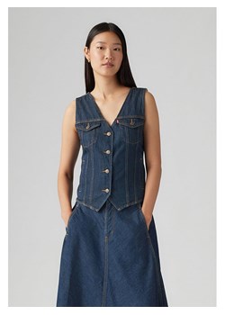 Levi&apos;s Top dżinsowy w kolorze granatowym ze sklepu Limango Polska w kategorii Bluzki damskie - zdjęcie 187625103