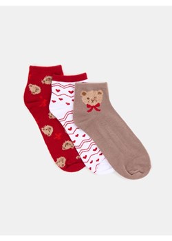 Sinsay - Skarpetki z motywem świątecznym 3 pack - wielobarwny ze sklepu Sinsay w kategorii Skarpetki damskie - zdjęcie 187625282