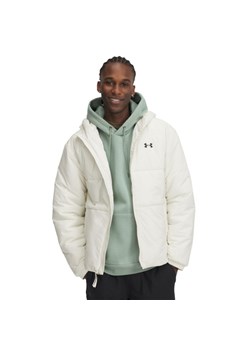 Męska kurtka puchowa pikowana Under Armour Lw Insulated Jacket - biała ze sklepu Sportstylestory.com w kategorii Kurtki męskie - zdjęcie 187625764