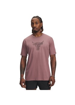 Męska koszulka treningowa Under Armour Project Rock Brahma Bull - różowa ze sklepu Sportstylestory.com w kategorii T-shirty męskie - zdjęcie 187625790