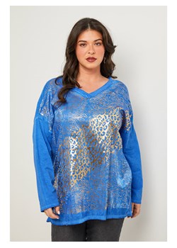Curvy Lady Koszulka w kolorze złoto-niebieskim ze sklepu Limango Polska w kategorii Bluzki damskie - zdjęcie 187626762
