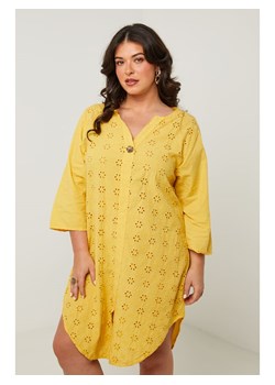 Curvy Lady Sukienka w kolorze żółtym ze sklepu Limango Polska w kategorii Sukienki - zdjęcie 187626772