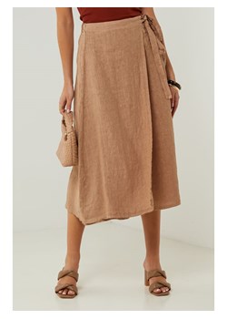 Lin Passion Lniana spódnica w kolorze jasnobrązowym ze sklepu Limango Polska w kategorii Spódnice - zdjęcie 187627123