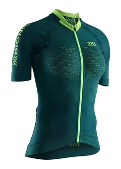 X-Bionic Koszulka kolarska &quot;The Trick 4.0&quot; w kolorze zielonym ze sklepu Limango Polska w kategorii Bluzki damskie - zdjęcie 187627292