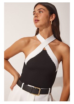 Happiness Istanbul Top w kolorze czarno-białym ze sklepu Limango Polska w kategorii Bluzki damskie - zdjęcie 187627322