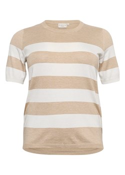 KAFFE curve Sweter w kolorze beżowo-białym ze sklepu Limango Polska w kategorii Swetry damskie - zdjęcie 187628302
