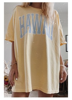 trendyol Koszulka w kolorze żółtym ze sklepu Limango Polska w kategorii Bluzki damskie - zdjęcie 187628672