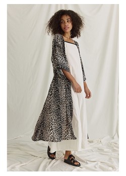 Cotton Candy Kardigan &quot;Anna-Lena&quot; w kolorze jasnobrązowo-czarnym ze sklepu Limango Polska w kategorii Swetry damskie - zdjęcie 187629200