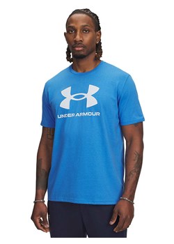 Under Armour Koszulka sportowa w kolorze niebieskim ze sklepu Limango Polska w kategorii T-shirty męskie - zdjęcie 187629453