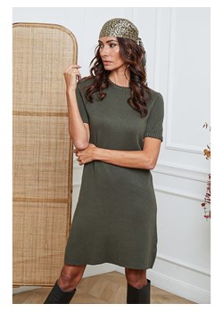 So Cachemire Sukienka dzianinowa &quot;Irish&quot; w kolorze khaki ze sklepu Limango Polska w kategorii Sukienki - zdjęcie 187629722