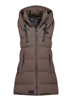 ANAPURNA Kamizelka pikowana "Dolbana" w kolorze brązowym ze sklepu Limango Polska w kategorii Kamizelki damskie - zdjęcie 187629931