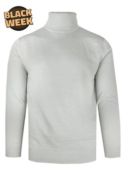 Elegancki Golf Męski - Brave Soul - Gołębi Kolor SWBRSAW24HUMEecrumarl ze sklepu JegoSzafa.pl w kategorii Swetry męskie - zdjęcie 187630954