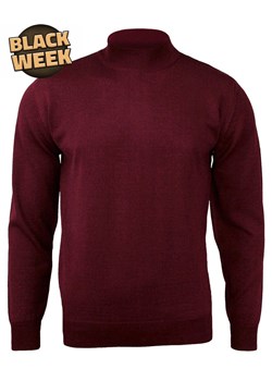 Półgolf Bordowy, Ciemny Czerwony, Klasyczny, Elegancki, Męski - MM Classic SWMMPOLGOLFBORDO ze sklepu JegoSzafa.pl w kategorii Swetry męskie - zdjęcie 187630974