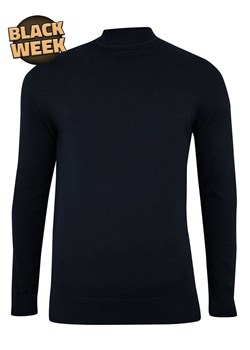 Półgolf Ciemny Granatowy Bawełniany, Prosty Krój, Klasyczny, Męski -Brave Soul SWBRSAW20TURTLEfrenchnavy ze sklepu JegoSzafa.pl w kategorii Swetry męskie - zdjęcie 187630983