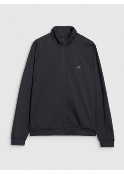 Męska bluza treningowa 4F 4FRSS25TFSWM634 - czarna ze sklepu Sportstylestory.com w kategorii Bluzy męskie - zdjęcie 187631144