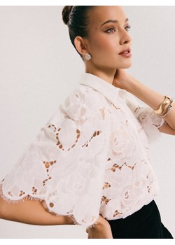 Mohito - Koszula z krótkim rękawem - biały ze sklepu Mohito w kategorii Koszule damskie - zdjęcie 187631432