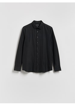 Reserved - Koszula slim fit z bawełną - czarny ze sklepu Reserved w kategorii Koszule męskie - zdjęcie 187631621