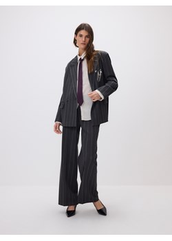 Reserved - Marynarka z wiskozą - ciemnoszary ze sklepu Reserved w kategorii Kurtki damskie - zdjęcie 187631790