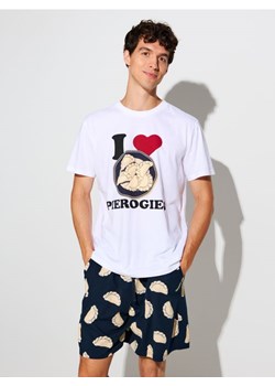 Sinsay - Bawełniana piżama dwuczęściowa z motywem świątecznym - wielobarwny ze sklepu Sinsay w kategorii Piżamy męskie - zdjęcie 187631953