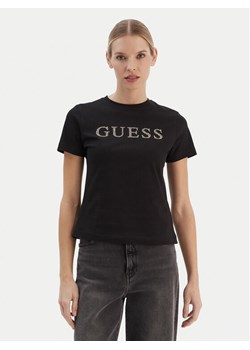 Guess T-Shirt V6RI20 J1314 Czarny Regular Fit ze sklepu MODIVO w kategorii Bluzki damskie - zdjęcie 187631994