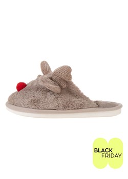 Confly Kapcie w kolorze szarobrązowym ze sklepu Limango Polska w kategorii Kapcie damskie - zdjęcie 187632650