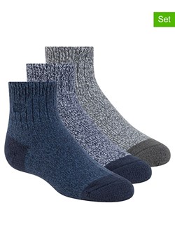 Skechers Skarpety (3 pary) w kolorze niebieskim i szarym ze sklepu Limango Polska w kategorii Skarpetki dziecięce - zdjęcie 187632670