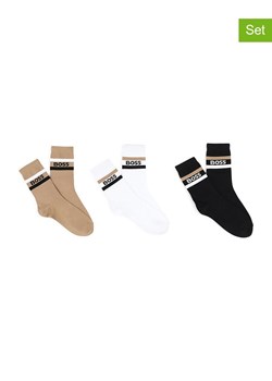Hugo Boss Kids Skarpety (3 pary) ze wzorem ze sklepu Limango Polska w kategorii Skarpetki dziecięce - zdjęcie 187632712