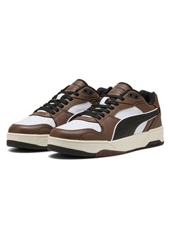 Puma Skórzane sneakersy "RBD Break" w kolorze biało-brązowym ze sklepu Limango Polska w kategorii Buty sportowe damskie - zdjęcie 187632751