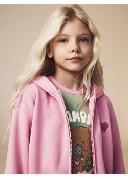 Reserved - Rozpinana bluza z haftem Boffie & Poko - różowy ze sklepu Reserved w kategorii Bluzy dziewczęce - zdjęcie 187632990