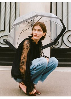 Reserved - Koronkowa bluzka - czarny ze sklepu Reserved w kategorii Bluzki damskie - zdjęcie 187633033